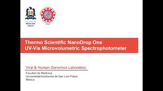 Thermo Scientific NanoDrop One microvolumetric spectrophotometer [upl. by Arabeila]