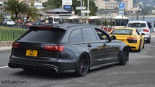 740HP Audi RS6 C7 W STRAIGHT PIPES BRUTAL Exhaust sound [upl. by Nnoj]