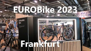 Frankfurt Eurobike 2023 new bikes EBikes for sport family and private use新型自行车，电动自行车在法兰克福2023展会亮相 [upl. by Paola]