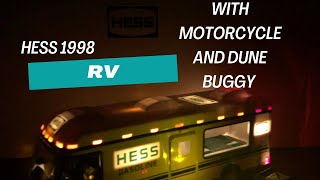 HESS 1998 RV WITH MOTORCYCLE AND DUNE BUGGY 1998hessrv motorcycle dunebuggy 3in1holidayset [upl. by Bbor]