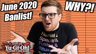 The WORST YuGiOh Official June 2020 Banlist LIVE REACTION [upl. by Llehsal967]