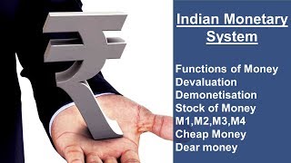 Indian Monetary System in hindi  Monetary System in hindi  Economy Lecture PT04 [upl. by Kachine]