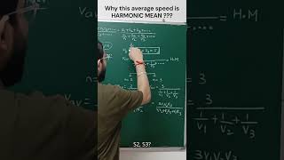 harmonicmean  Average speed using the knowledge of Harmonic meanphysicstips physicswithparas [upl. by Acnairb]