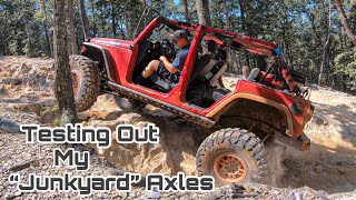 Wheeling My Jeep Wrangler With ONE TON AXLES [upl. by Tdnarb]