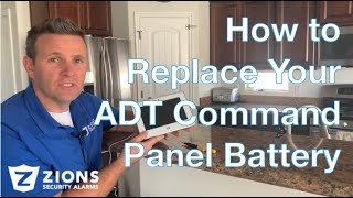 How to Change your ADT Command Panel Battery if it gets low after a power outage or normal use [upl. by Reynard]