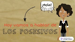 Los Posesivos versión sencilla  CASTELLANO  Video educativo [upl. by Aloz]