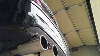 Mercedes CLK500 XPipe Quad Exhaust Cold Start [upl. by Alaik]