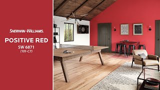 July 2019 Color of the Month Positive Red  SherwinWilliams [upl. by Acira]