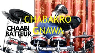 Chaabi Batteur on  CHABAKRO GNAWA BY HAMID LKASRI [upl. by Nilrak]