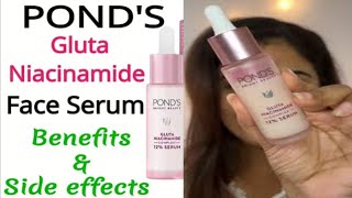 Ponds Gluta Boost Niacinamide Serum  Ponds Anti Pigmentation Serum  Full Honest Review [upl. by Nylauqcaj]