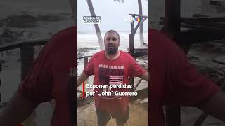 Trabajadores en Pie de la Cuesta solicitan ayuda tras pérdidas por la tormenta tropical quotJohnquot 🌀⛈️ [upl. by Ecyac562]