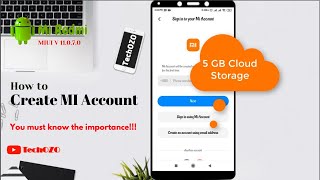 How to Open MI Cloud or Xiaomi Account and Get 5GB free Cloud Space  MIUI 11 0 7 0  TechOZO [upl. by Viguerie]