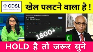 CDSL share news today  CDSL share news  CDSL share latest news today  CDSL share target price [upl. by Uzial]