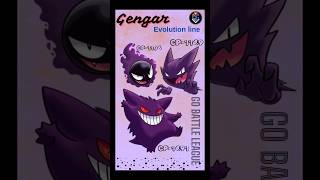 GENGAR 💥🙀full evolution line💀 in GBL 🥶🌈pokemon pokemongo pvp shorts tranding viralshorts pogo [upl. by Eelyk28]