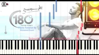 Tamer Hosny 180 Darga Piano تعلم عزف أغنية تامر حسني 180 درجة بيانو YouTube [upl. by Akenit]