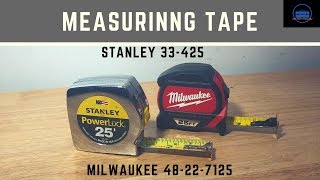 Building A Tool Bag Measuring Tape Stanley 33425 and Milwaukee 48227125 [upl. by Larimor]