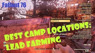 Fallout 76 Best CAMP Locations Lead Farming [upl. by Appledorf]