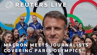 LIVE French President Emmanuel Macron speaks to foreign journalists ahead of Olympic Games [upl. by Aehtrod963]