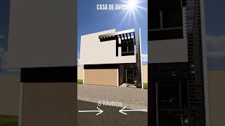 Plano casas modernas de 8x15m [upl. by Essila413]