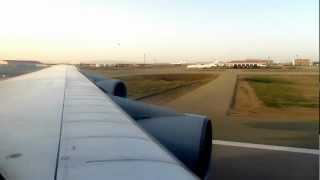 Iran Air Boeing 747100 Take Off from Tehran Iran  Window View [upl. by Niehaus]