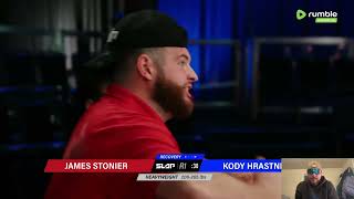 Heavyweight Slap Boxing Match  James Stonier Vs Kody Hrastnik Reaction [upl. by Anaeco]