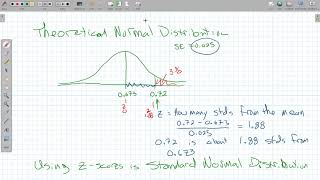 MTH243 Week7 Day13 pvalue with standardized test statistic [upl. by Agamemnon]