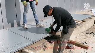 Aluminum Composite panel fabrication and installation [upl. by Essila]