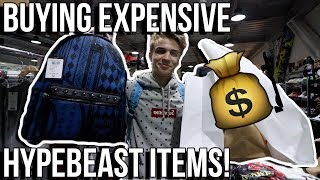 BUYING EXPENSIVE HYPEBEAST ITEMS IN NYC Supreme Bape MCM etc [upl. by Nadiya632]