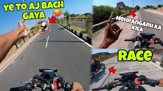 Ye To AJ Bach Gaya 🥵 Crash Hota Hota Bacha Tvs Raidar Full Race 🔥 Mehrangarh Ka kila jodhpur [upl. by Bolanger]