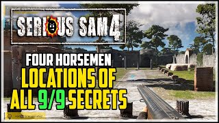 Serious Sam 4 All Secrets  Four Horsemen of the Apocalypse Mission 3 [upl. by Tnecnivleahcim431]