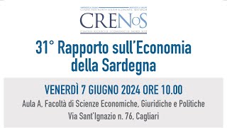 31° Rapporto CRENoS sullEconomia della Sardegna [upl. by Alexandros]