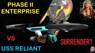 Phase 2 Enterprise VS USS Reliant  Both Ways  Star Trek Starship Battles [upl. by Rehtnug]