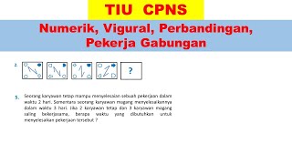 Soal TIU CPNS Numerik Vigural Perbandingan Pekerja Gabungan [upl. by Vitus]