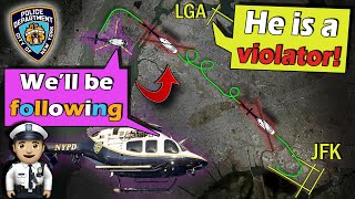 Helicopter VIOLATES NEW YORK AIRSPACE  Police Chased Him to JFK [upl. by Maya]