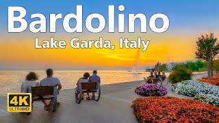 Bardolino Lake Garda  Walking Tour 4K Ultra HD [upl. by Nrehtac]