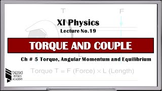 XI Physics Lecture No19  Torque and Couple  Talhas Physics Academy [upl. by Myrlene656]