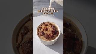 Baked Oats Chocolate chip cookies Recipe subscribe subscribers cakerecipe chocolatefun reels [upl. by Ettezil]