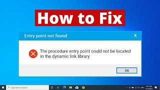 FIXED  The Procedure Entry Point Not Found Dynamic Link Library Error in Windows [upl. by Mcwilliams]