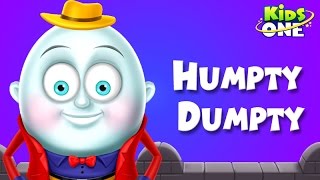 Humpty Dumpty Sat On A Wall  Nursery Rhyme with Lyrics Kids Tv  Cartoon Videos For Children [upl. by Llig]