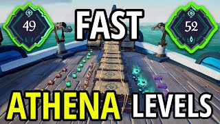 FAST Athena Leveling  Sea of Thieves Guide [upl. by Onibla]