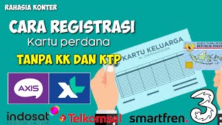 rahasia konter Registrasi kartu perdana tanpa KK dan KTP kita di jamin berhasil [upl. by Ailyt982]