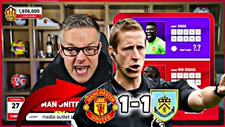 Manchester united 1  1 Burnley  Goldbridge Reaction how is that not a penalty [upl. by Nivek]