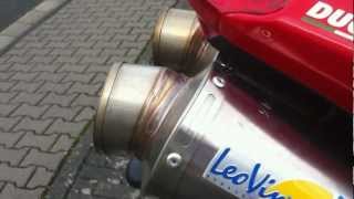 Ducati 1198s Akrapovic Titan ESD VS Leo Vince Full Titan SBKAnlage [upl. by Portingale]