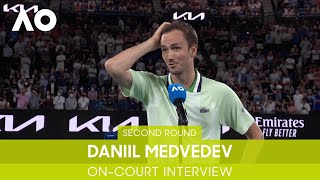 Daniil Medvedev OnCourt Interview 2R  Australian Open 2022 [upl. by Fauman670]