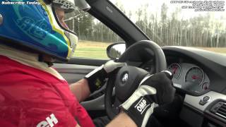 BMW M5 F10 racer Alx review at Mantorp Park in the afternoon and kindergarten express in the morning [upl. by Hughie39]