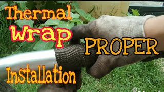 How To install ThermalExhaust Wrap Dont try this at home [upl. by Keven259]