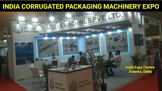 INDIA CORRUGATED PACKAGING MACHINERY Exhibition India Expo Centre Dwarka Delhi [upl. by Selinski]