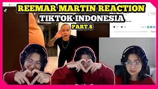 REEMAR MARTIN REACTION TIKTOK INDONESIA PART 8  MARSHA SALAM DARI BINJAI [upl. by Ymas]