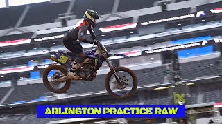 Arlington RAW Practice  Supercross 2024 ft DeeganSexton amp more [upl. by Raybin352]