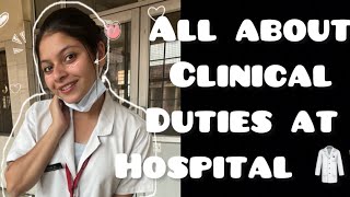 Let’s talk about clinical duties in bsc nursing medicalvlogs medicalstudents medico [upl. by Melba128]